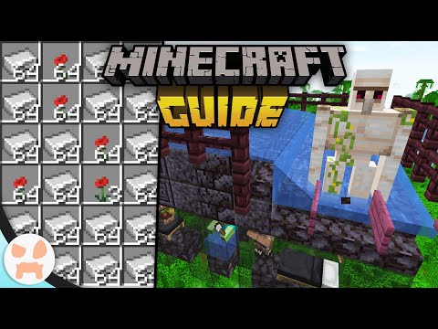 wattles - EASY EFFICIENT IRON FARM! | The Minecraft Guide - Tutorial Lets Play (Ep. 42)