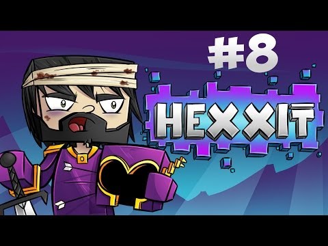 Minecraft : Hexxit - Ep 8 - Village Castle Necromancer Fight!
