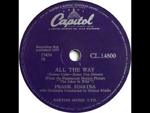 UK New Entry 1957 (164b) Frank Sinatra - All The Way