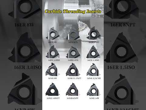 Carbide threading inserts  #cuttingtools