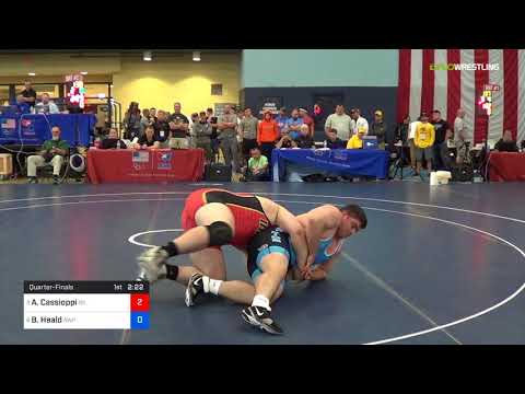 2018 FS WTT Challenge/UWW Juniors 125 Quarter-Finals - Anthony Cassioppi (ISI) Vs. Bobby Heald (AW