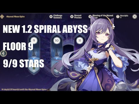 NEW 1.2 SPIRAL ABYSS FLOOR 9 9/9 STARS  - ABSOLUTE DESTRUCTION! | Genshin Impact