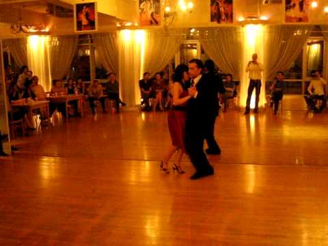  Alejandro Hermida  and  Nayla Vacca  are  dancing  to  the  tango  "  Cogote  "