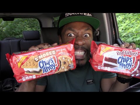 Red Velvet & S'mores Chips Ahoy! Cookies with Almond Milk