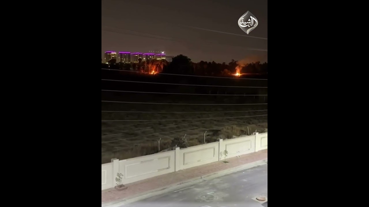 فيديو | سقوط مسيرة خلف كلية الزراعة في قضاء أبو غريب غربي بغداد