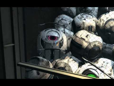 The ending of portal 2 (extra space core!) 1080p HD