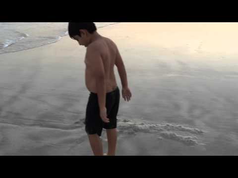 Sarah Salman Farooqi, Rayaan Salman Farooqi at Salalah beach.