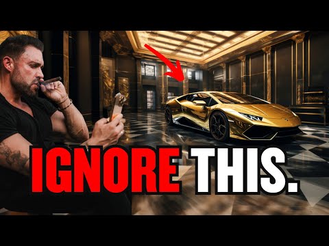 Want to be rich? Buy a gold Lamborghini...