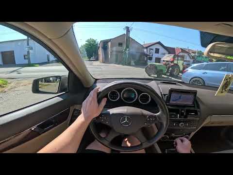2008 Mercedes C 200 CDI Elegance W204 (100kW)  4K60fps TEST DRIVE POV