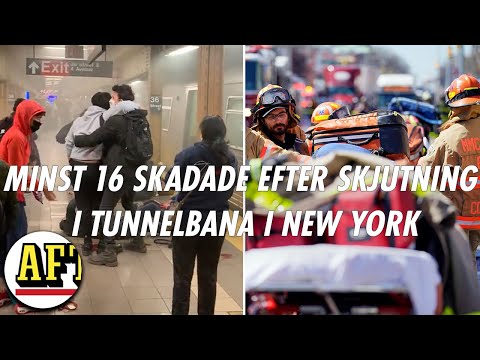 16 skadade efter skjutning i tunnelbana – Aftonbladets fotograf på plats