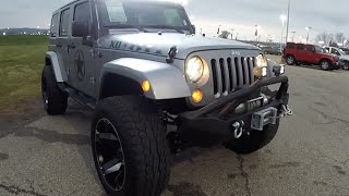 preview picture of video '2015 Jeep Wrangler Unlimited Custom Gray | Lifted Jeep | Martinsville, IN | P10076'