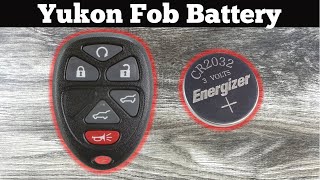 2007 - 2014 GMC Yukon Remote Key Fob Battery Change - How To Remove & Replace Denali, XL Batteries