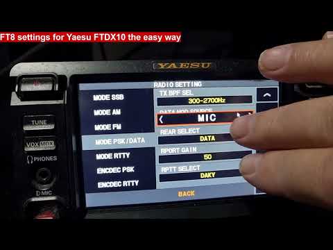 #vk3ktt, #ft8,  #ftdx10, , #wsjtx Easy ft8 settings made easy for the Yaesu ftdx 10.