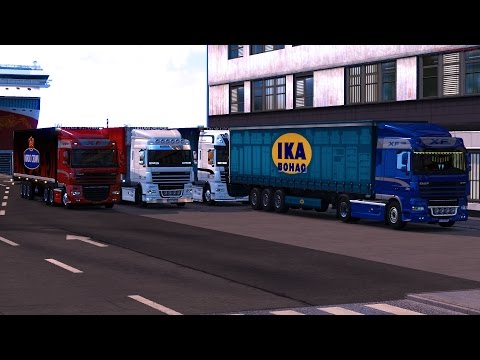 Euro Truck Simulator 2 Multiplayer Scandinavia DAF'larla İlerliyoruz DFGT TrackIR pro4