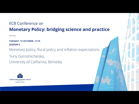 ECB Conference on Monetary Policy 2021 - Monetary policy, fiscal policy and inflation expectations