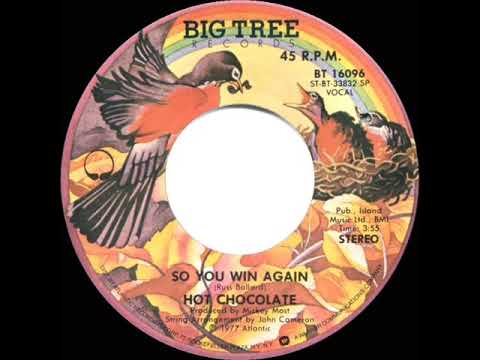 1977 HITS ARCHIVE: So You Win Again - Hot Chocolate (stereo 45 single version--#1 UK hit)