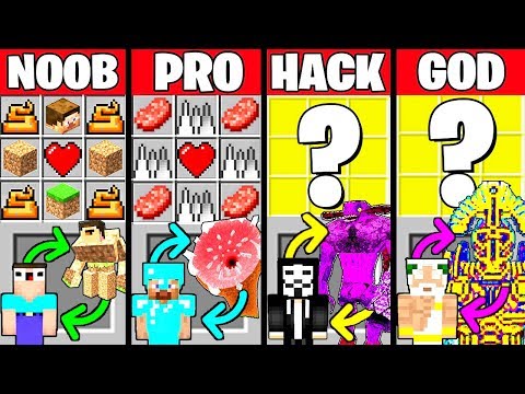 Minecraft Battle: HOW TO PLAY BOSS CRAFTING CHALLENGE - NOOB vs PRO vs HACKER vs GOD Funny Animation