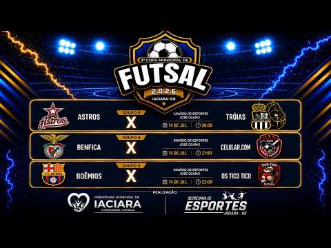 3ª COPA MUNICIPAL DE FUTSAL-IACIARA-GO - AO VIVO COM IMAGENS