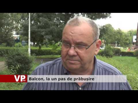 Balcon, la un pas de prăbușire