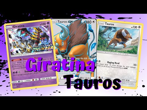 Tauros Giratina Raging Herd Deck ~ Team Up, PTCGO Gameplay