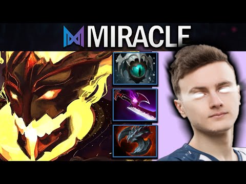 Shadow Fiend Dota 2 7.32 Gameplay Nigma.Miracle with 25 Kills and Satanic - TI12