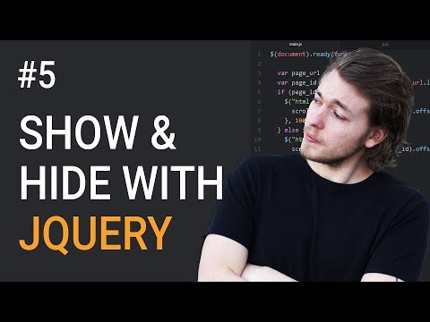 5 How to make elements appear and disappear in jQuery Learn jQuery front end programming