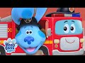 Blue Skidoos To Meet A Fire Truck Mail Time Blue S Clues You