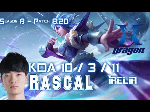 KZ Rascal IRELIA vs URGOT Top - Patch 8.20 KR Ranked