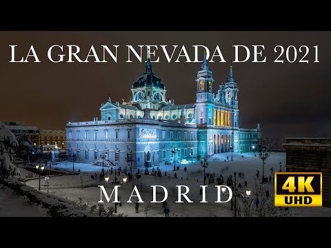 LA GRAN NEVADA DE 2021 EN MADRID. TIMELAPSE Y FOTOGRAFÍA 4K