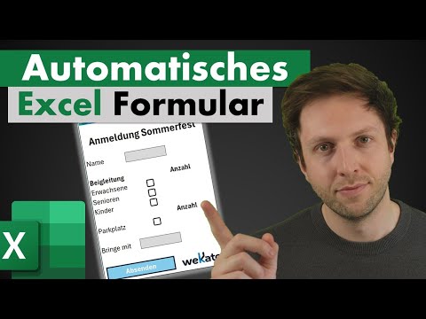 Wie man ein AUTOMATISIERTES Dateneingabe-Formular in Excel erstellt