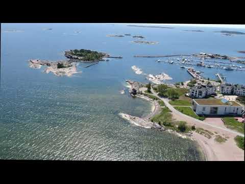 Hanko, Hanko front museum – the drone flight and cycling