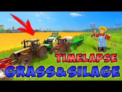 Farming simulator 17 Timelapse | GRASS SILAGE | Estancia Lapacho