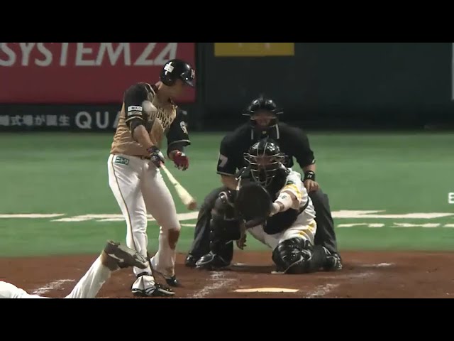 【5回表】「片手で」フェンスオーバー!! ファイターズ・西川 追撃の5号ソロ!! 2015/9/28 H-F