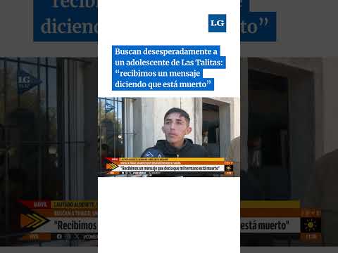 Buscan a Thiago, un adolescente desaparecido en Las Talitas