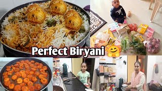 Egg Biryani Easy Way 🤗 Prawn Fry | Cooking Vlogs