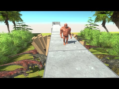 [ Dangerous Forest ] Run Away from 🦖Hungry Dinosaurs - Animal Revolt Battle Simulator