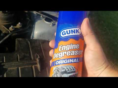 How to Degrease and Detail Engine Bay - Gunk Engine Degreaser Original - so good! Best Degreaser