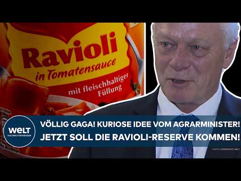 DEUTSCHLAND: Kuriose Idee vom Agrarminister! Jetzt soll eine nationale Ravioli-Reserve kommen!