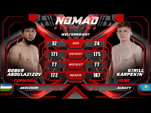 Бобур Абдулазизов vs. Кирилл Карпекин: Полный бой