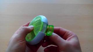 Weekly Rotating Pill Box Travel Case with 7 Containers