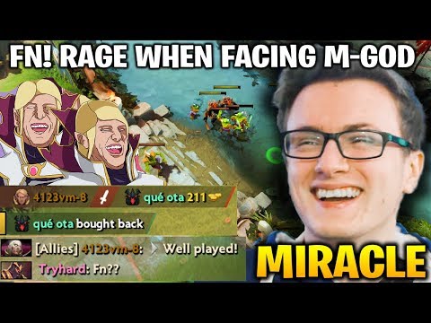 MIRACLE INVOKER Can Make Any One RAGE SO HARD! Even Pro Player!
