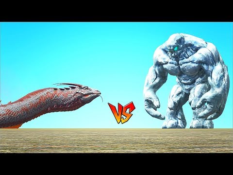 Ark Survival - ALPHA BASILISK vs GLACIER GOLEM [Ep.140]