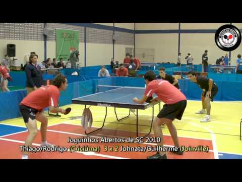 Tênis de Mesa / Criciúma 3 x 2 Joinville - Duplas Masculino Joguinhos Abertos de SC