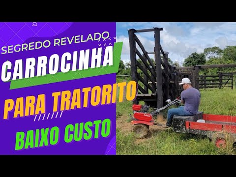 MUITO BARATO - FAÇA você MESMO -CARROCINHA  para MOTOCULTIVADOR