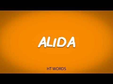 How to pronounce ALIDA