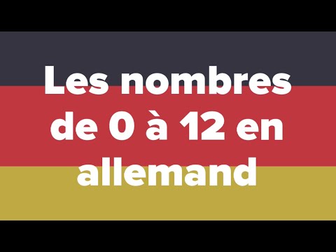 Numbers from 0 to 12 in German 🇩🇪 | Die Zahlen von 0 bis 12 🇩🇪