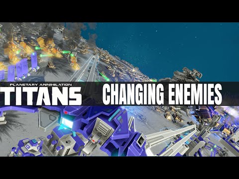 Changing Enemies - 10 Player Free For All - Planetary Annihilation Titans