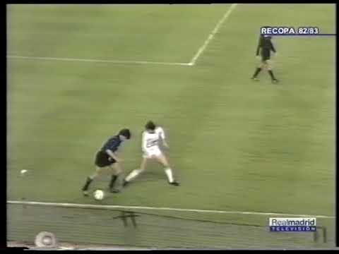 16/03/1983 Cup Winners Cup Quarter Final 2nd leg REAL MADRID v INTERNAZIONALE