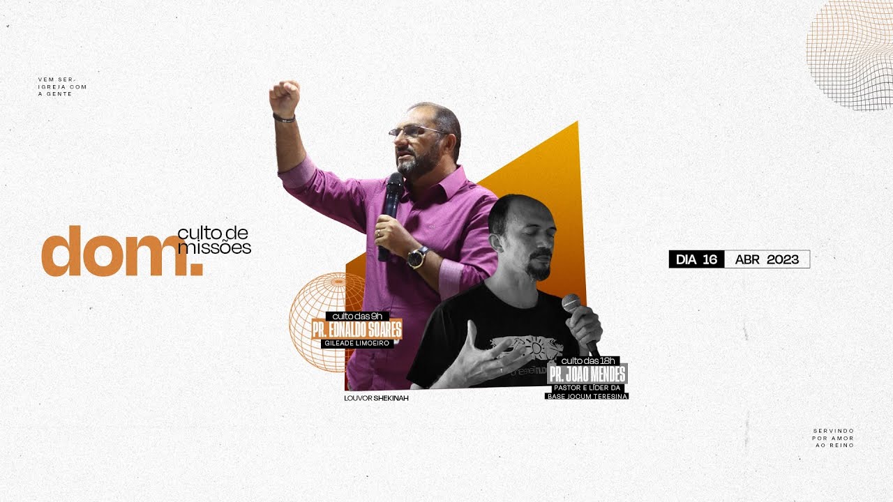 Os Quatro Ventos - Ezequiel 37:9 | Pr. Ednaldo Soares - Gileade Limoeiro