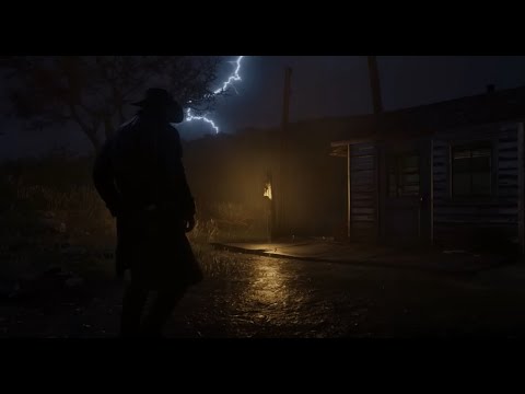Taking Refuge From The Storm At An Abandoned Trading Post | RDR2 ASMR